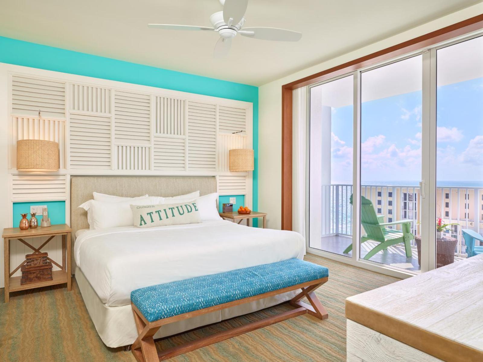 Habitación con vistas parciales al mar - 1 cama extragrande