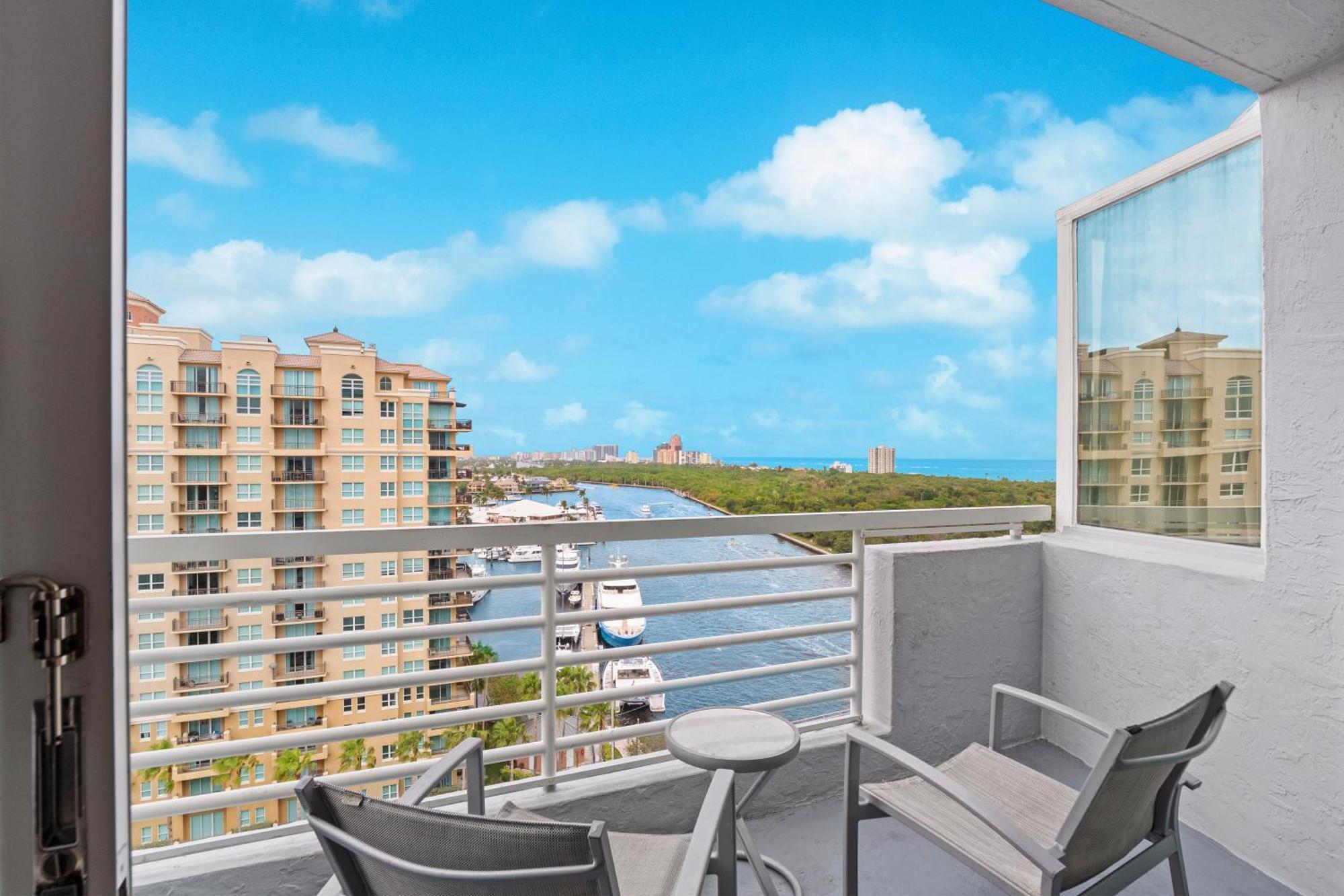 Double Queen Suite with Balcony and Waterway View