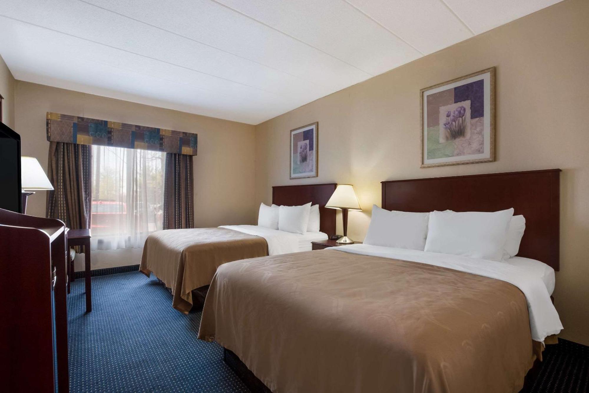 Double Room with Two Double Beds and Roll-In Shower - Accessible/Non-Smoking