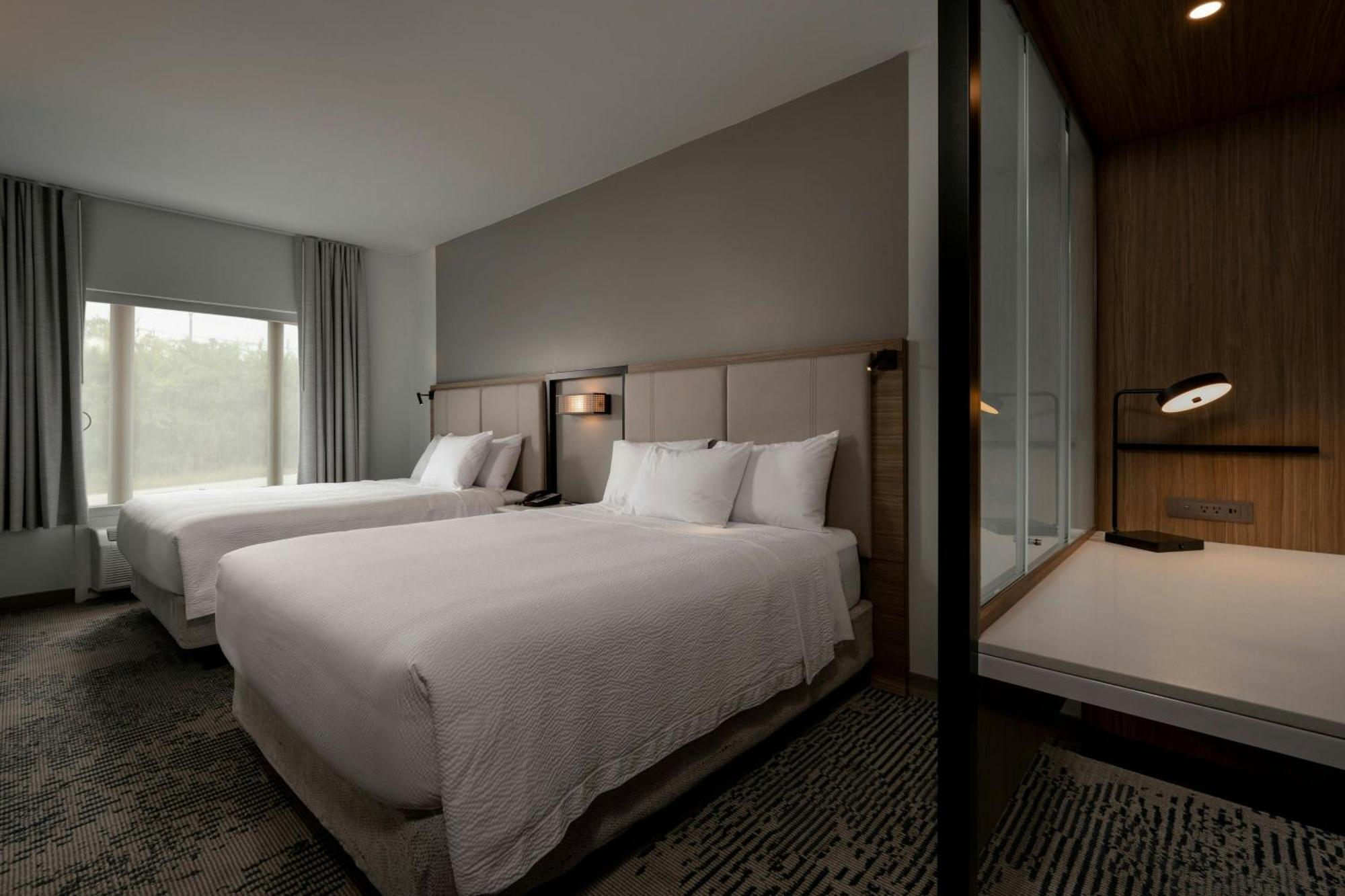 Double Queen Suite Suite 2 Queen Sofa bed Mobility & Hearing Accessible w or Tub,1697856902:JPEG