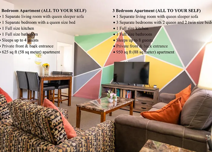 Home Style Apartments - 1 & 3 Bedroom Suites With Full Kitchen